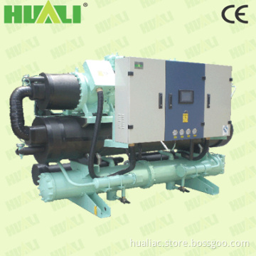 Huali Series Water Cooled Screw Chiller with Shell-Tube Condenser / Evaporator